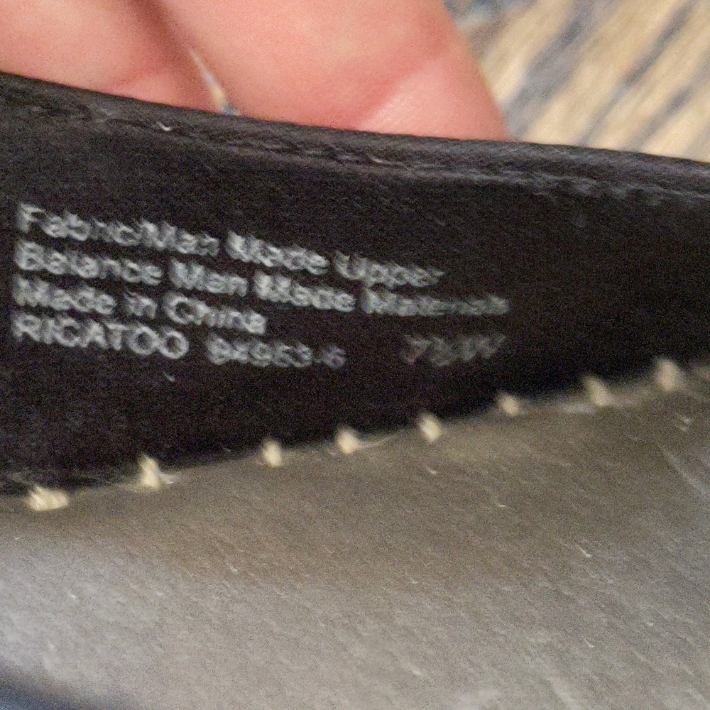 Life Stride Rica Too black slingback espadrille with jute wedge heel, size 7.5 - Picture 7 of 8